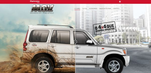 Mahindra lança hotsite dedicado ao M.O.V. (Mahindra Off -Road Vehicle)