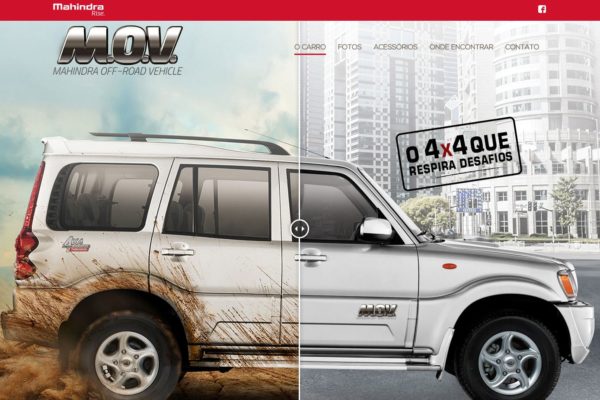 Mahindra lança hotsite dedicado ao M.O.V. (Mahindra Off -Road Vehicle)